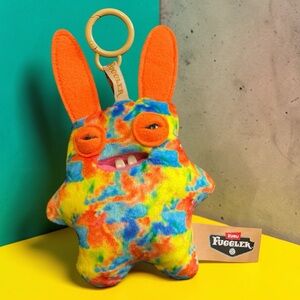 ZURU Fuggler Plush Keychain Tie Dye Funny Ugly Monster Bunny Easter